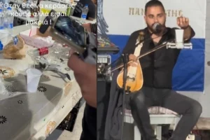 Κρητικός σε πανηγύρι στη Σαντορίνη: Εστειλε τη βότκα με… drone (vid)