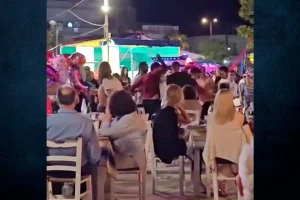 Αγριο ξύλο σε πανηγύρι στη Μεσσήνη (βίντεο)