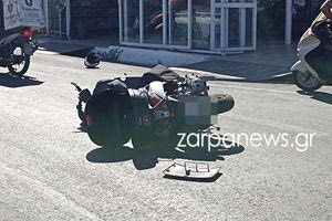 Χανιά: Σε κρίσιμη κατάσταση οδηγός μηχανής μετά από τροχαίο