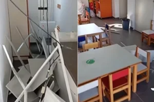 Κατέρρευσε οροφή σε νηπιαγωγείο του Μαραθώνα – Στεγάζεται κάτω από κερκίδες γηπέδου