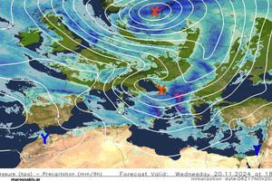 Πρόγνωση Μαρουσάκη: Έρχεται καιρός τύπου «Π» – Πού θα δούμε βροχές τις επόμενες ημέρες