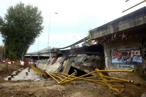 Θεσσαλονίκη: Κατέρρευσε η γέφυρα Δενδροποτάμου λόγω κακοκαιρίας