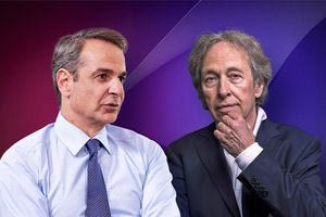 Ο πρωθυπουργός Κυριάκος Μητσοτάκης συνομιλεί με τον διάσημο συγγραφέα  Πασκάλ Μπρυκνέρ