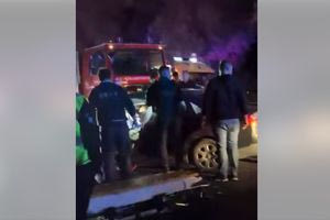 Τροχαίο Ρέθυμνο: Συγκλονιστικό βίντεο από τις προσπάθειες απεγκλωβισμού των επιβατών