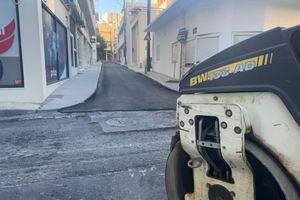 Ασφαλτοστρώσεις στο κέντρο του Ηρακλείου