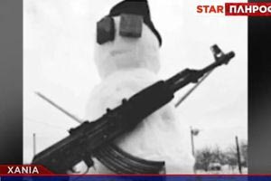 Χανιά: Πώς ένας… χιονάνθρωπος «πρόδωσε» τον 36χρονο με την αποθήκη «οπλοστάσιο»