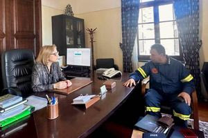 Συνάντηση Κοζυράκη με τον νέο Συντονιστή Πυροσβεστικών Επιχειρήσεων Βορείου, Νοτίου Αιγαίου και Κρήτης