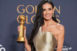 Η Ντέμι Μουρ παίρνει «σοκαρισμένη» το πρώτο βραβείο της καριέρας της