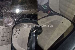 Σφαίρα τρύπησε το παρμπρίζ αυτοκινήτου στα Χανιά