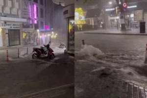 Πλημμύρισε η Ρόδος – Ήχησε το 112 (video)