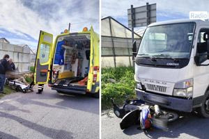 Τροχαίο στην Ιεράπετρα: Μηχανάκι κατέληξε στις ρόδες φορτηγού