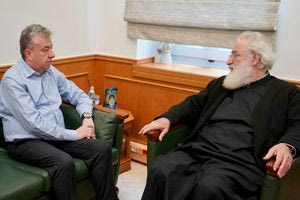 Με τον Μητροπολίτη Αρκαλοχωρίου, Καστελλίου και Βιάννου συναντήθηκε ο Σταύρος Αρναουτάκης