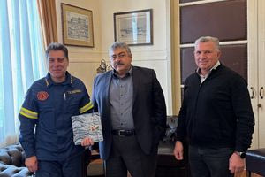 Την Αντιπεριφέρεια Χανίων επισκέφτηκε ο νέος Διοικητής της Πυροσβεστικής