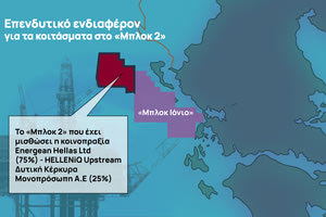Υδρογονάνθρακες: Παράταση σε Energean – HELLENiQ ENERGY για τη γεώτρηση στο «Μπλοκ 2»