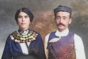 Ζευγάρι Κρητικών στις αρχές του 20ου αιώνα