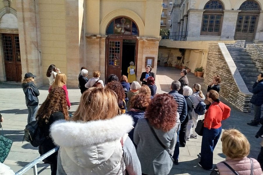 Συναντήθηκαν στον παλιό Άγιο Μηνά, θαύμασαν την αρχιτεκτονική του και έμαθαν για την ιστορία του