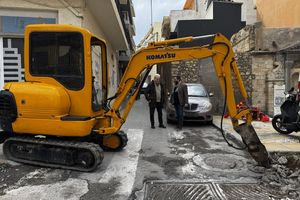 Αυτοψία Αλέξη Καλοκαιρινού στο έργο ανάπλασης της οδού Δελημάρκου