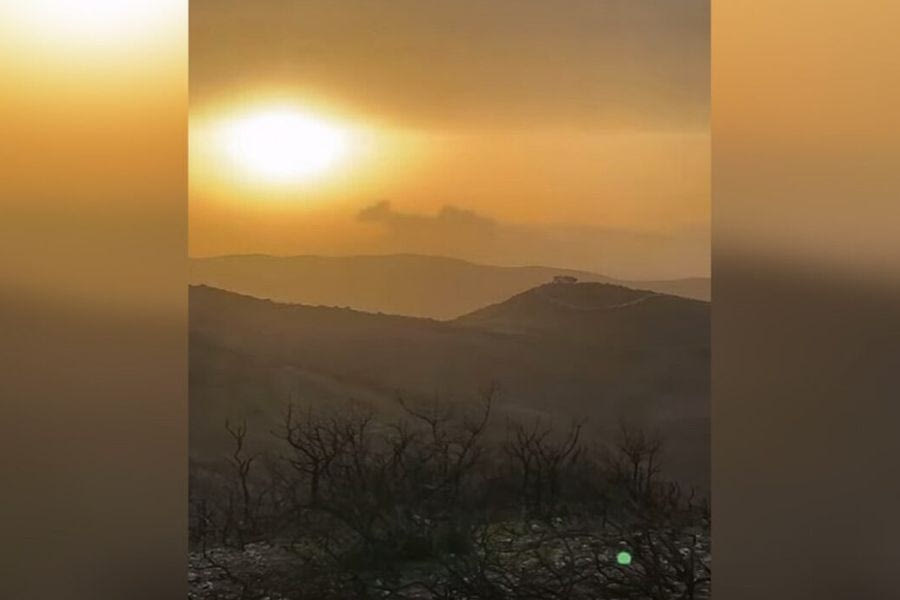 Η αφρικανική σκόνη «σκέπασε» την Εύβοια