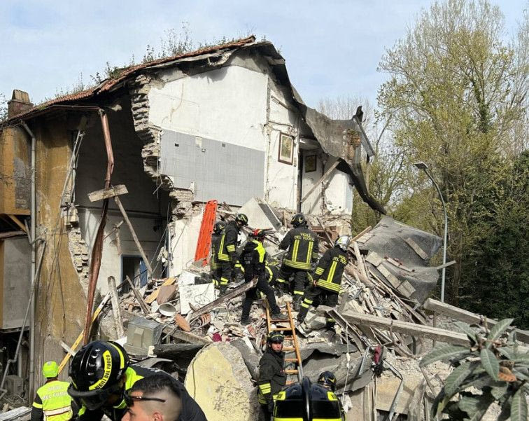Ρώμη: Κτίριο ισοπεδώθηκε μετά από έκρηξη λόγω διαρροής φυσικού αερίου