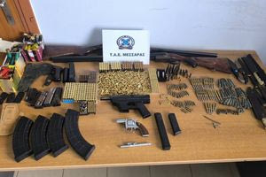 Μίνι οπλοστάσιο στην κατοχή 61χρονου στην Μεσσαρά