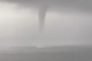 Η κακοκαιρία στην Κρήτη και ο εντυπωσιακός υδροστρόβιλος