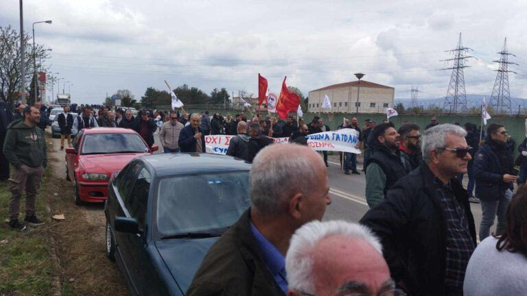 Κοζάνη: Μικρής έκτασης επεισόδια έξω απο τον ΑΗΣ Καρδιάς (βίντεο)