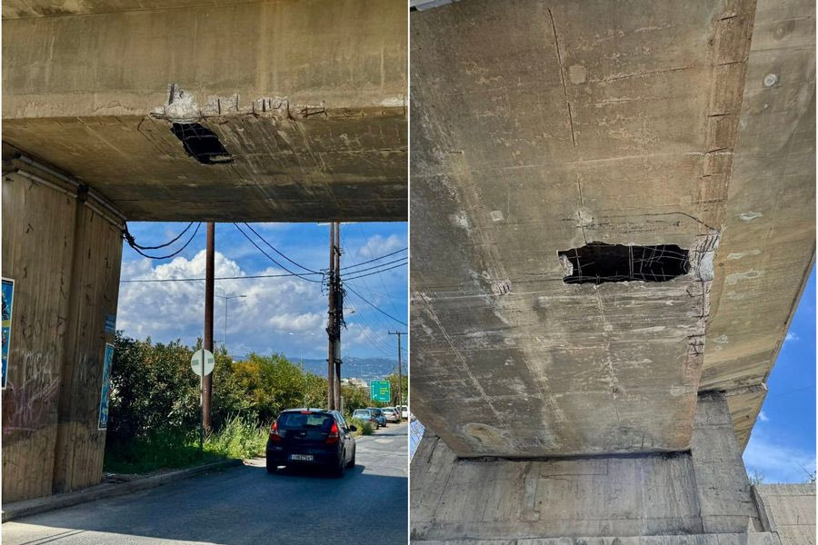Γέφυρα Φοινικιάς: Το τσιμέντο είναι έτοιμο να πέσει!
