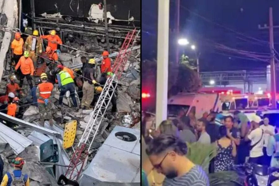 Άγιος Δομίνικος: Η στιγμή της κατάρρευσης της οροφής που σκόρπισε τον θάνατο