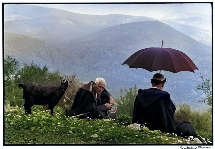 Βοσκοί με κατσίκες στην Κρήτη