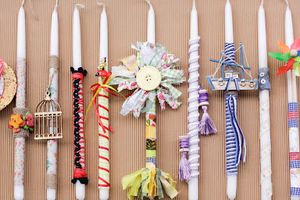 Κατασκευή Πασχαλινών λαμπάδων στο ΚΗΦΗ Τεμένους