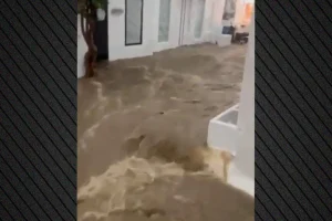 Νέο μήνυμα από το 112 στη Μύκονο – Πού χτυπά σήμερα η κακοκαιρία