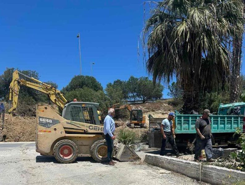 Αποκαταστάθηκε η μεγάλη ζημιά του αγωγού νερού της Τυλίσου από τη ΔΕΥΑΗ