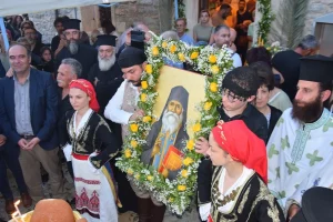 Πλήθος πιστών στην Εθιά για τον Άγιο Ευμένιο τον  «Νέο»