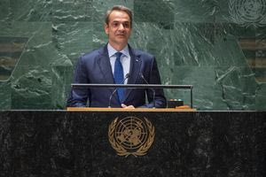 Ο Κυριάκος Μητσοτάκης προεδρεύει σε συνεδρίαση του Συμβουλίου Ασφαλείας του ΟΗΕ