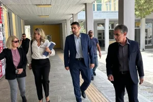 Στη ΣΑΕΚ Ηρακλείου με την Υφυπουργό Τουρισμού, Άννα Καραμανλή ο Κωνσταντίνος Κεφαλογιάννης