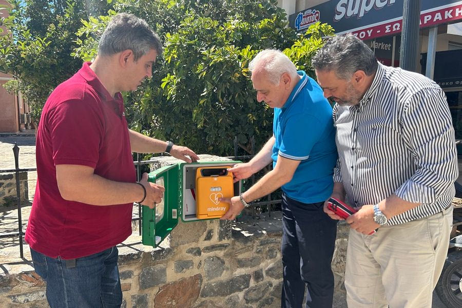 Τοποθέτηση αυτόματων εξωτερικών απινιδωτών στον Δήμο Βιάννου