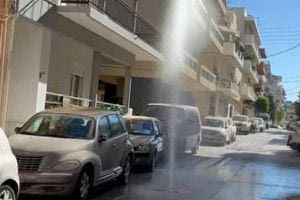 Ηράκλειο: Αποκαταστάθηκε η βλάβη στον αγωγό νερού στην οδό Καποδιστρίου