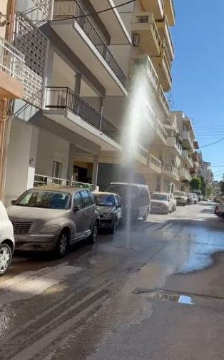 Ηράκλειο: Αποκαταστάθηκε η βλάβη στον αγωγό νερού στην οδό Καποδιστρίου