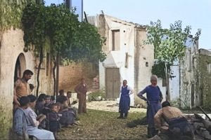 Εικόνα κρητικού χωριού το 1942