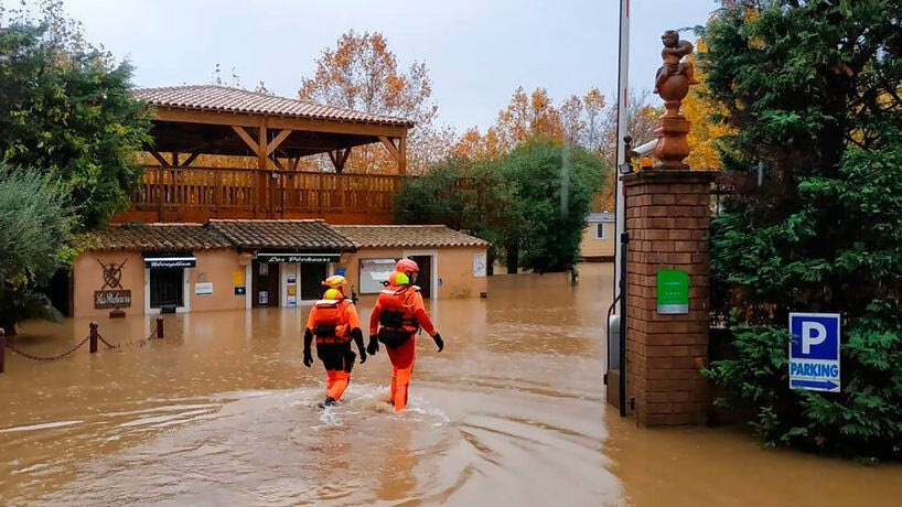 Kαταρρακτώδεις βροχές στη νοτιοανατολική Γαλλία