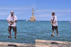 Ο «ιπτάμενος» μουσικός των Χανίων που έγινε viral στο TikTok