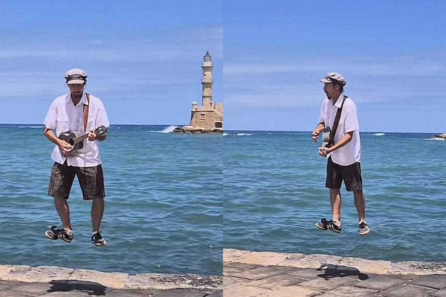 Ο «ιπτάμενος» μουσικός των Χανίων που έγινε viral στο TikTok
