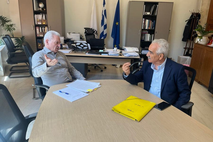 Τα έργα του ΒΟΑΚ στην «παράκαμψη»  Ηρακλείου στο επίκεντρο συνάντησης Καλοκαιρινού – Κουκιαδάκη