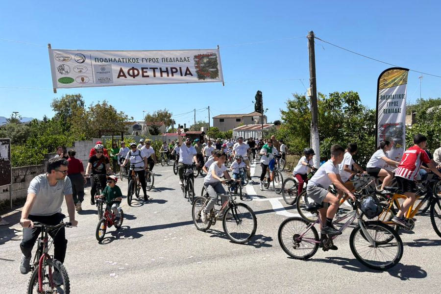 Γέμισαν με ποδηλάτες τα χωριά του Δήμου Μινώα Πεδιάδας