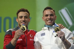 Λευτέρης Πετρούνιας: Η πρώτη ανάρτηση μετά το χρυσό μετάλλιο που μοιράστηκε με τον Τούρκο Αντέμ Ασίλ