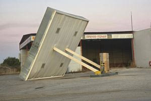 Μεσαρά: Οι άνεμοι γκρέμισαν το στέγαστρο Βενζινάδικου!