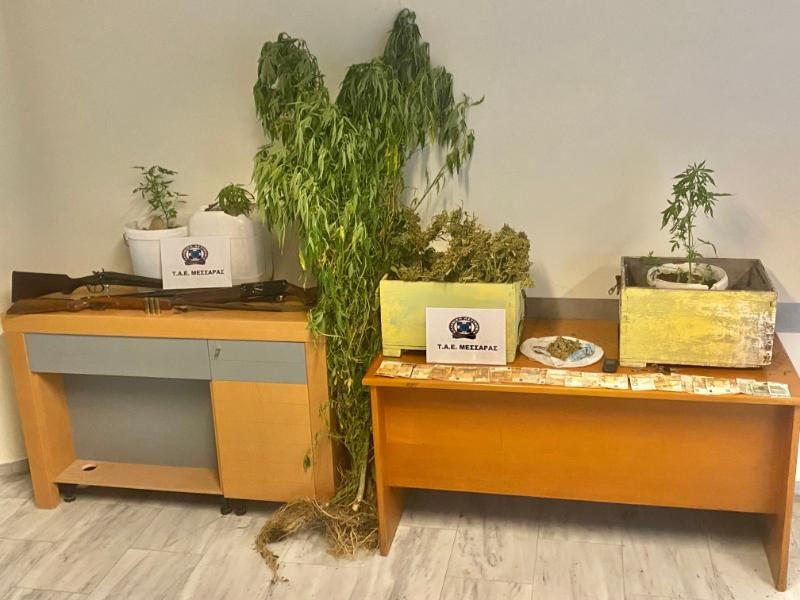 Ηράκλειο: Σύλληψη δύο ανδρών για ναρκωτικά και όπλα