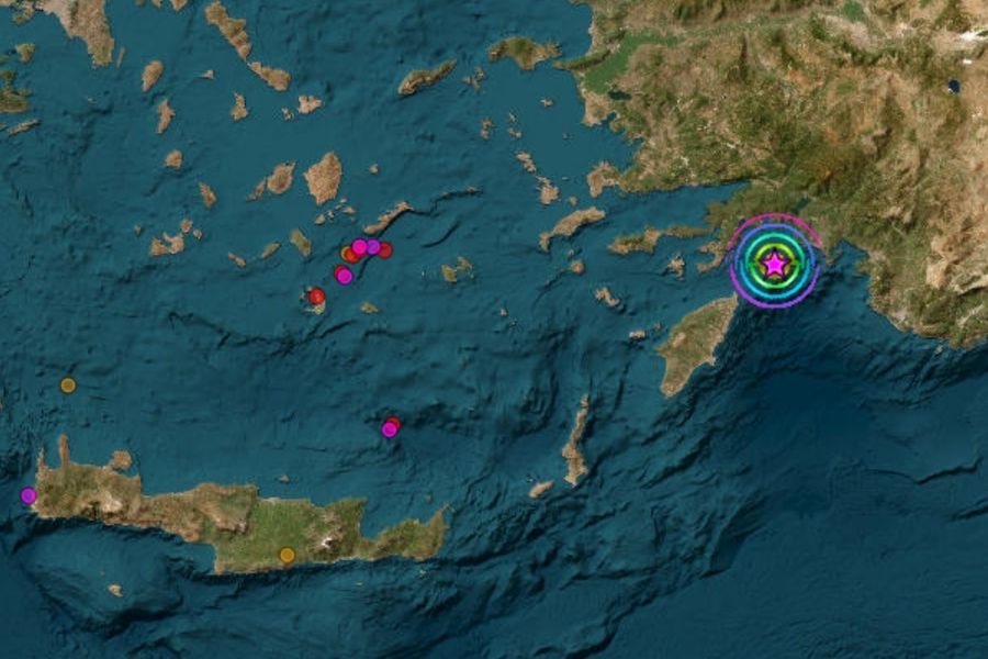 Σεισμός 5,9 Ρίχτερ ξύπνησε το Αιγαίο