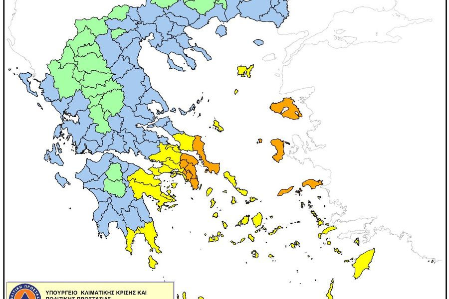 Πολύ υψηλός Κίνδυνος Πυρκαγιάς την Κυριακή στην Κρήτη