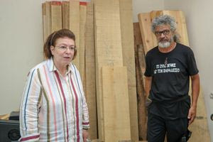 Στη δομή Ξυλοτεχνίας στο ΕΛΜΕΠΑ η Λίνα Μενδώνη (φωτογραφίες)